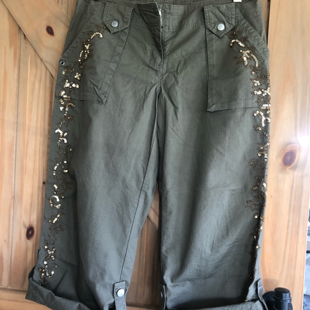 Cache .. beaded cargo pants - Picture 4 of 16